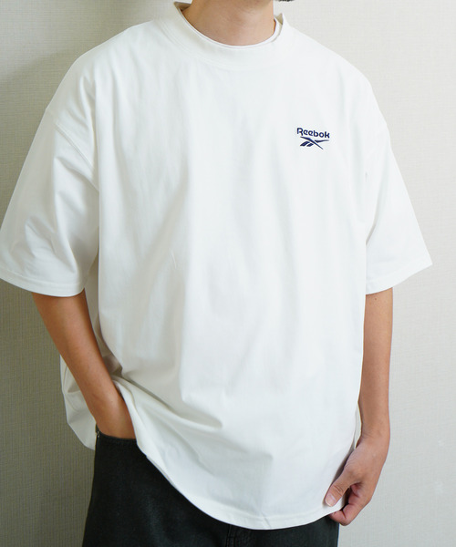 Reebok(リーボック)の「Reebok リーボック UVカット 接触冷感 ワンポイント ロゴT 半袖Tシャツ(Tシャツ/カットソー・メンズ・ホワイト/ネイビー系/ブラック・X-LARGE/MEDIUM/LARGE)」の8枚目の写真