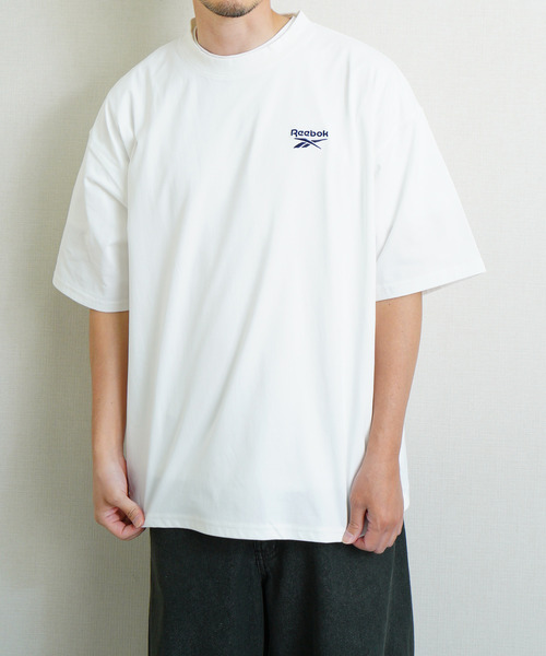 Reebok(リーボック)の「Reebok リーボック UVカット 接触冷感 ワンポイント ロゴT 半袖Tシャツ(Tシャツ/カットソー・メンズ・ホワイト/ネイビー系/ブラック・X-LARGE/MEDIUM/LARGE)」の7枚目の写真