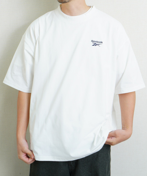 Reebok(リーボック)の「Reebok リーボック UVカット 接触冷感 ワンポイント ロゴT 半袖Tシャツ(Tシャツ/カットソー・メンズ・ホワイト/ネイビー系/ブラック・X-LARGE/MEDIUM/LARGE)」の10枚目の写真