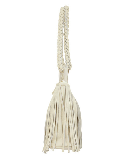 STYLE DELI（スタイルデリ）の「本革2WAYフリンジバッグ（ショルダーバッグ・レディース・ゴールド/シルバー/ブラック/アイボリー/ホワイト・FREE）」の7枚目の写真