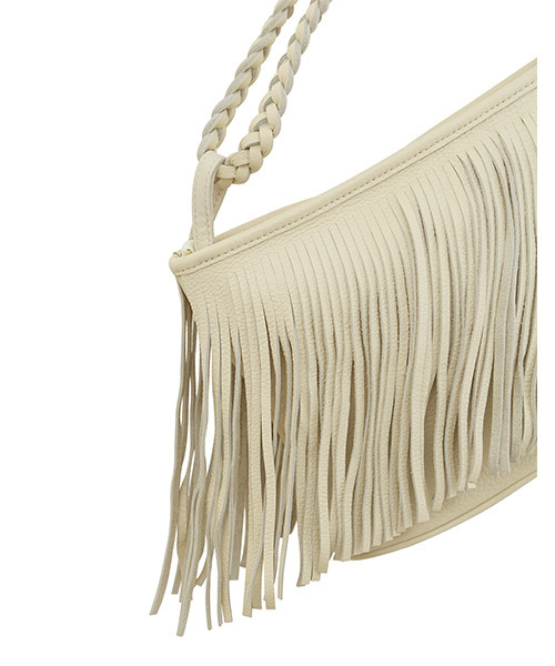 STYLE DELI（スタイルデリ）の「本革2WAYフリンジバッグ（ショルダーバッグ・レディース・ゴールド/シルバー/ブラック/アイボリー/ホワイト・FREE）」の10枚目の写真