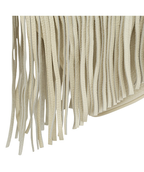 STYLE DELI（スタイルデリ）の「本革2WAYフリンジバッグ（ショルダーバッグ・レディース・ゴールド/シルバー/ブラック/アイボリー/ホワイト・FREE）」の11枚目の写真