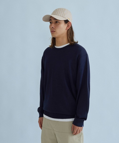 SILAS(サイラス)の「USUAL JUMPER(ニット/セーター・メンズ・ブラック/ネイビー・M/L)」の2枚目の写真