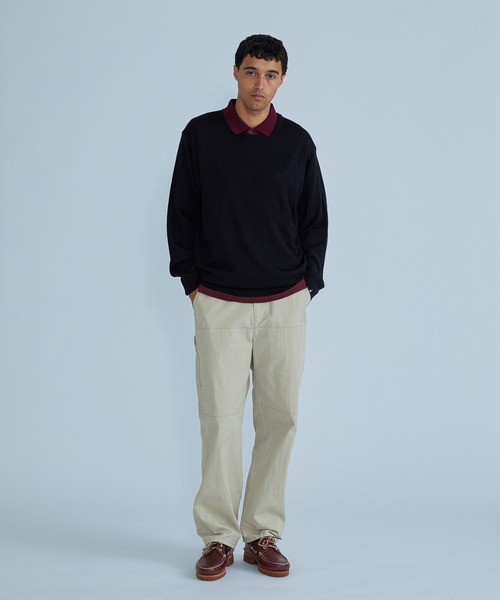 SILAS(サイラス)の「USUAL JUMPER(ニット/セーター・メンズ・ブラック/ネイビー・M/L)」の4枚目の写真