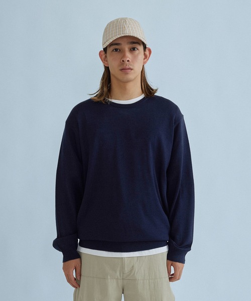 SILAS(サイラス)の「USUAL JUMPER(ニット/セーター・メンズ・ブラック/ネイビー・M/L)」の6枚目の写真