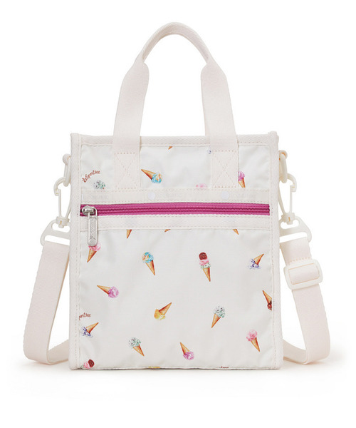LeSportsac(レスポートサック)の「MINI N/S TOTE スウィートフェスティバル(ショルダーバッグ・レディース・ホワイト・FREE)」の4枚目の写真