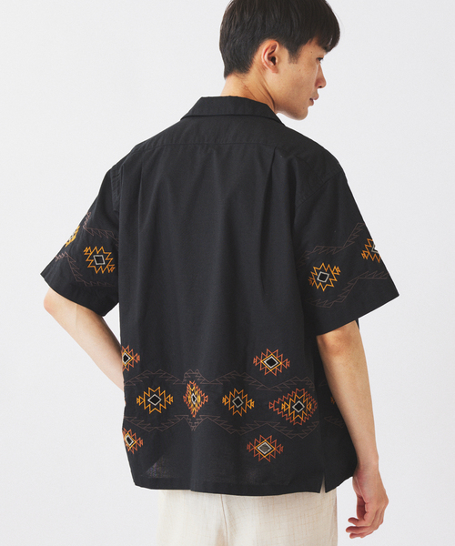 PENDLETON（ペンドルトン）の「PENDLETON / ペンドルトン 別注 ”カットワーク” 刺繍 オープンカラーシャツ（シャツ/ブラウス・メンズ・ライトグレー/ブラック・MEDIUM/LARGE）」の14枚目の写真