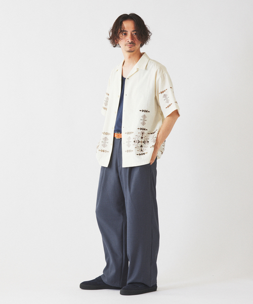 PENDLETON（ペンドルトン）の「PENDLETON / ペンドルトン 別注 ”カットワーク” 刺繍 オープンカラーシャツ（シャツ/ブラウス・メンズ・ライトグレー/ブラック・MEDIUM/LARGE）」の17枚目の写真