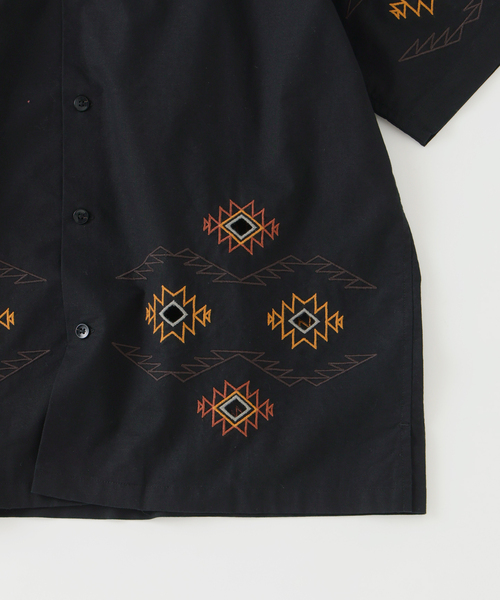 PENDLETON（ペンドルトン）の「PENDLETON / ペンドルトン 別注 ”カットワーク” 刺繍 オープンカラーシャツ（シャツ/ブラウス・メンズ・ライトグレー/ブラック・MEDIUM/LARGE）」の21枚目の写真