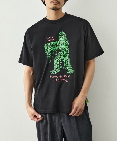 LOOSE JOINTS(ルーズジョインツ)の「【LOOSE JOINTS/ルーズジョインツ】STEWART ARMSTRONG - TOTAL ENERGY COLLAPSE S/S TEE(Tシャツ/カットソー・メンズ・ホワイト/ブラック・L/M)」の2枚目の写真