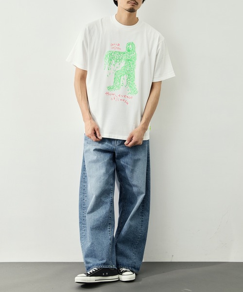 LOOSE JOINTS(ルーズジョインツ)の「【LOOSE JOINTS/ルーズジョインツ】STEWART ARMSTRONG - TOTAL ENERGY COLLAPSE S/S TEE(Tシャツ/カットソー・メンズ・ホワイト/ブラック・L/M)」の13枚目の写真