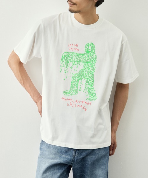 LOOSE JOINTS(ルーズジョインツ)の「【LOOSE JOINTS/ルーズジョインツ】STEWART ARMSTRONG - TOTAL ENERGY COLLAPSE S/S TEE(Tシャツ/カットソー・メンズ・ホワイト/ブラック・L/M)」の8枚目の写真