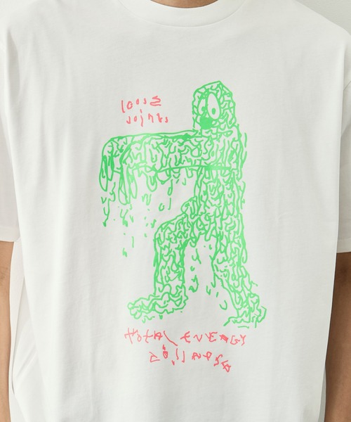 LOOSE JOINTS(ルーズジョインツ)の「【LOOSE JOINTS/ルーズジョインツ】STEWART ARMSTRONG - TOTAL ENERGY COLLAPSE S/S TEE(Tシャツ/カットソー・メンズ・ホワイト/ブラック・L/M)」の14枚目の写真