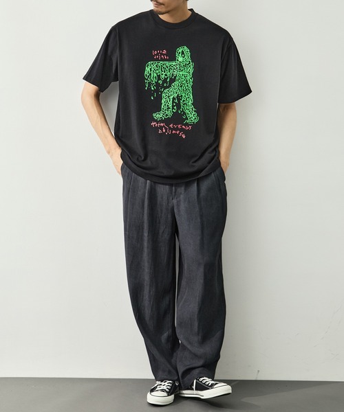 LOOSE JOINTS(ルーズジョインツ)の「【LOOSE JOINTS/ルーズジョインツ】STEWART ARMSTRONG - TOTAL ENERGY COLLAPSE S/S TEE(Tシャツ/カットソー・メンズ・ホワイト/ブラック・L/M)」の5枚目の写真