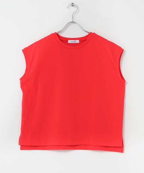 URBAN RESEARCH Sonny Label(アーバンリサーチサニーレーベル)の「『UR TECH ひやサラクール』フレンチスリーブプルオーバー(Tシャツ/カットソー・レディース・オフホワイト/レッド/ブルー系その他/ブラック・FREE)」の8枚目の写真