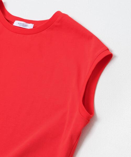URBAN RESEARCH Sonny Label(アーバンリサーチサニーレーベル)の「『UR TECH ひやサラクール』フレンチスリーブプルオーバー(Tシャツ/カットソー・レディース・オフホワイト/レッド/ブルー系その他/ブラック・FREE)」の9枚目の写真