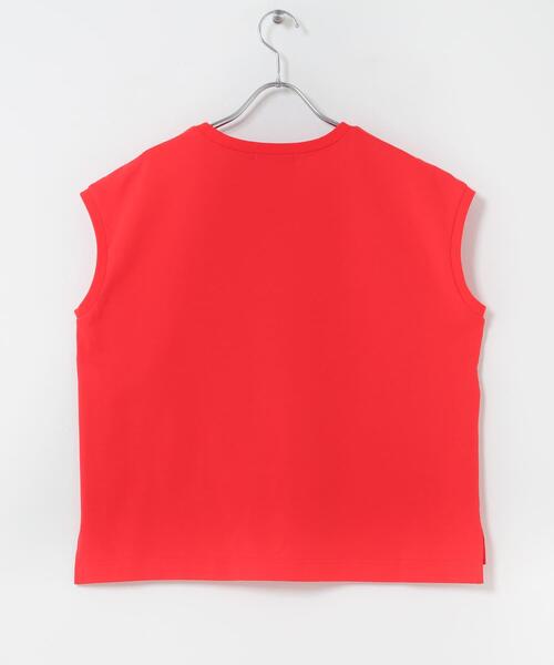 URBAN RESEARCH Sonny Label(アーバンリサーチサニーレーベル)の「『UR TECH ひやサラクール』フレンチスリーブプルオーバー(Tシャツ/カットソー・レディース・オフホワイト/レッド/ブルー系その他/ブラック・FREE)」の11枚目の写真