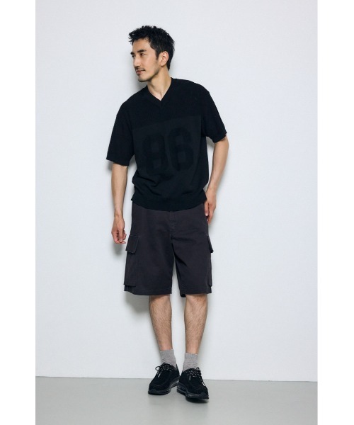 AZUL by moussy(アズールバイマウジー)の「バミューダショートパンツ(カーゴパンツ・メンズ・ブラック/ベージュ・SMALL/MEDIUM/LARGE)」の4枚目の写真