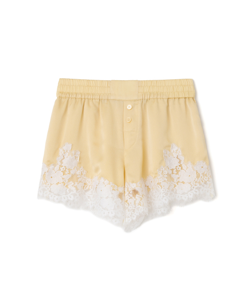 MILLO WOMEN（ミロウーマン）の「サテンレーストリムショーツ[イエロー]（その他パンツ・レディース・その他・MEDIUM/SMALL）」の2枚目の写真