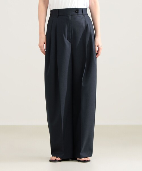 Demi-Luxe BEAMS(デミルクス ビームス)の「エディター東原妙子 × Demi-Luxe BEAMS / ウォッシャブルウール バレルパンツ(その他パンツ・レディース・ネイビー/グレー系その他/ベージュ系その他・38/36)」の11枚目の写真