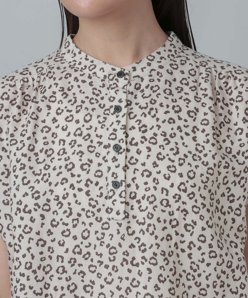GLOBAL WORK（グローバルワーク）の「MATINEE LINE/ラミーフレンチSLシャツ/678456（シャツ/ブラウス・レディース・ブラック/レオパード/ベージュ・LARGE/MEDIUM）」の18枚目の写真