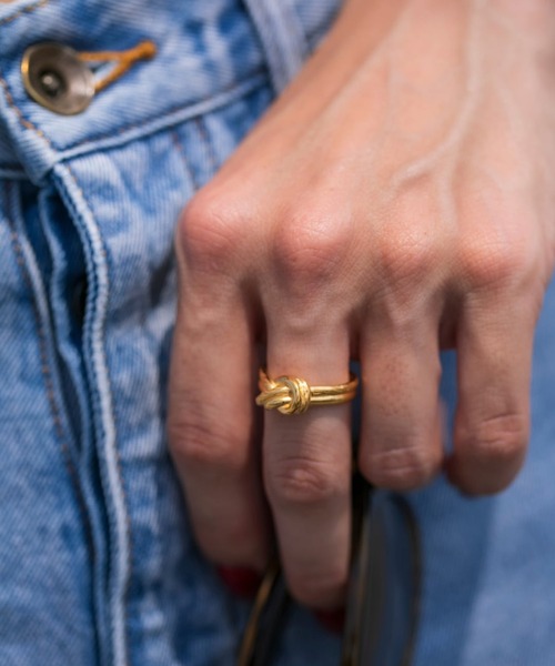 knot ring/【ハワイアンジュエリー】【サージカルステンレス】【金属