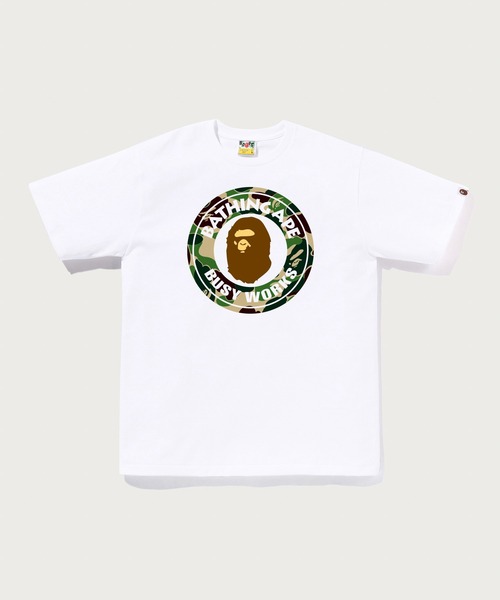 A BATHING APE(アベイシングエイプ)の「ABC CAMO BUSY WORKS TEE(Tシャツ/カットソー・メンズ・ホワイト×ブルー/ホワイト×グリーン/ブラック×ブルー/ブラック×ピンク/ブラック×グリーン/ホワイト×ピンク・XX-LARGE/LARGE/MEDIUM/SMALL/X-LARGE)」の2枚目の写真