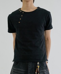 EPNK | Slab asymmetry henly tee / スラブアシンメトリーヘンリーT(Tシャツ/カットソー)