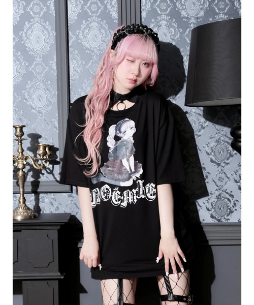 NOEMIE(ノエミー)の「ロンリードール襟付きTシャツ(Tシャツ/カットソー・レディース・レッド/ブルー・M)」の2枚目の写真