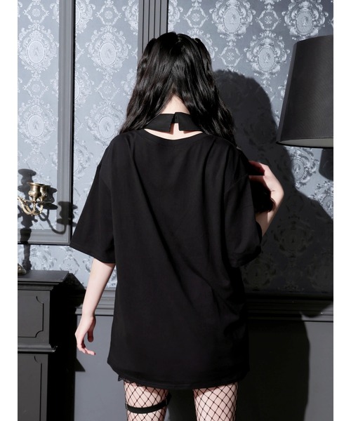 NOEMIE(ノエミー)の「ロンリードール襟付きTシャツ(Tシャツ/カットソー・レディース・レッド/ブルー・M)」の8枚目の写真