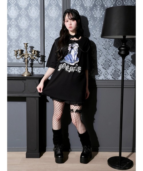 NOEMIE(ノエミー)の「ロンリードール襟付きTシャツ(Tシャツ/カットソー・レディース・レッド/ブルー・M)」の9枚目の写真