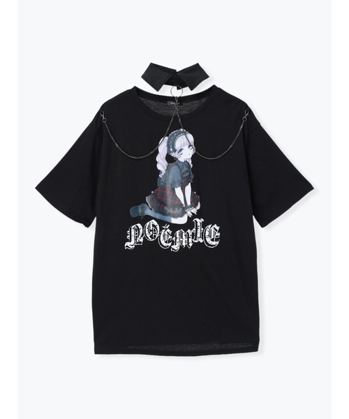 NOEMIE(ノエミー)の「ロンリードール襟付きTシャツ(Tシャツ/カットソー・レディース・レッド/ブルー・M)」の10枚目の写真