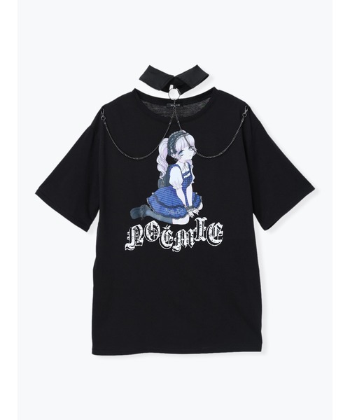 NOEMIE(ノエミー)の「ロンリードール襟付きTシャツ(Tシャツ/カットソー・レディース・レッド/ブルー・M)」の11枚目の写真