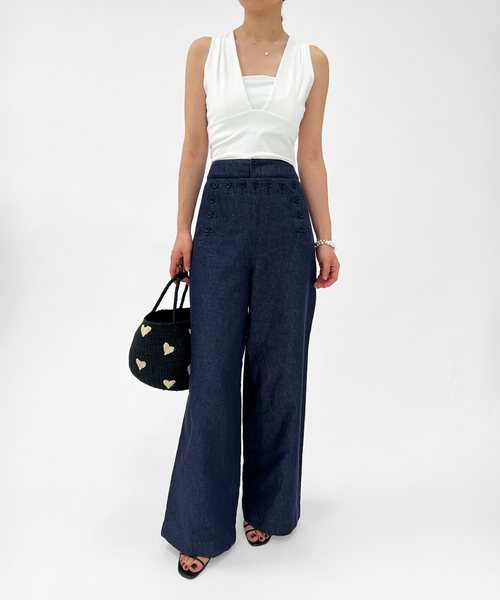EDIT. FOR LULU(エディットフォールル)の「【ESTHE/エステ】Plunge V neck Top(Tシャツ/カットソー・レディース・ホワイト・FREE)」の4枚目の写真