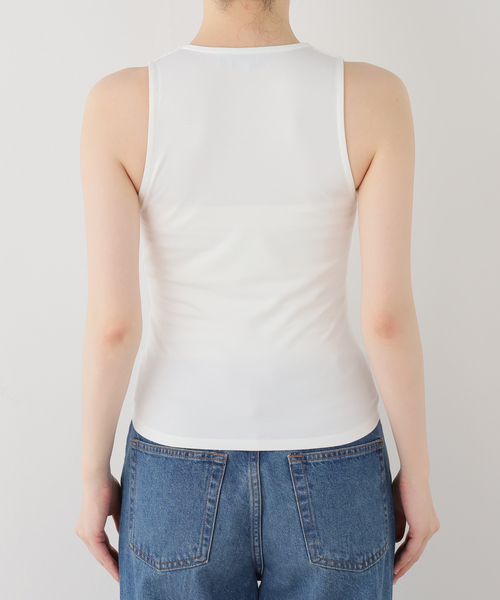 EDIT. FOR LULU(エディットフォールル)の「【ESTHE/エステ】Plunge V neck Top(Tシャツ/カットソー・レディース・ホワイト・FREE)」の10枚目の写真