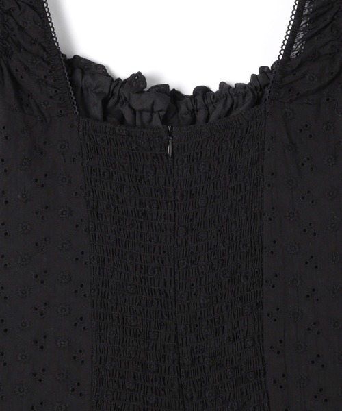 M DOLLY（エムドリー）の「Flower eyelet peplum set up/フラワーアイレットペプラムセットアップ（セットアップ・レディース・ホワイト/ブラック・FREE）」の18枚目の写真