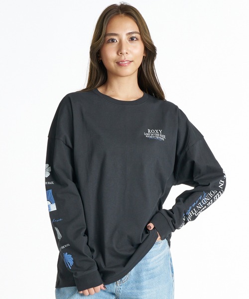 ROXY（ロキシー）の「ROXY/ロキシー ヴィンテージライクロンT RLT264005（Tシャツ/カットソー・レディース・ブラック/ヘザーグレー/キナリ・M/L）」の6枚目の写真