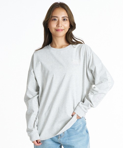 ROXY（ロキシー）の「ROXY/ロキシー ヴィンテージライクロンT RLT264005（Tシャツ/カットソー・レディース・ブラック/ヘザーグレー/キナリ・M/L）」の8枚目の写真