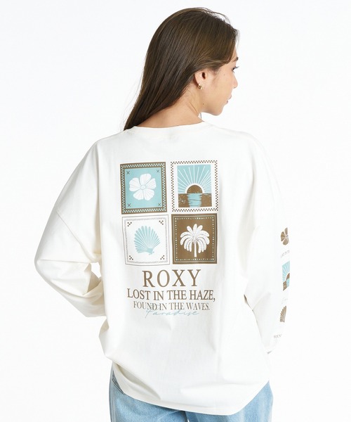 ROXY（ロキシー）の「ROXY/ロキシー ヴィンテージライクロンT RLT264005（Tシャツ/カットソー・レディース・ブラック/ヘザーグレー/キナリ・M/L）」の5枚目の写真