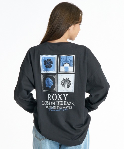 ROXY（ロキシー）の「ROXY/ロキシー ヴィンテージライクロンT RLT264005（Tシャツ/カットソー・レディース・ブラック/ヘザーグレー/キナリ・M/L）」の7枚目の写真