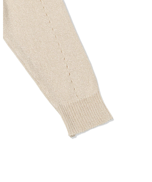 Yuje(ユジェ)の「SHEER KNOT CARDIGAN (3color)(カーディガン/ボレロ・レディース・ホワイト/ブラック/ベージュ・FREE)」の10枚目の写真