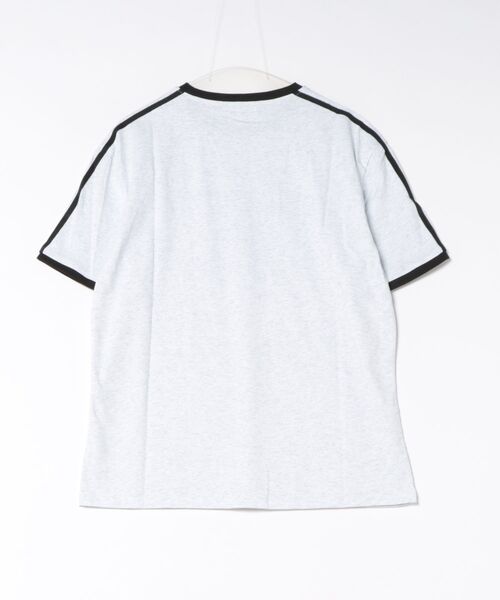 NOWLE(ノウル)の「【NOWLE】カレッジグラフィック リンガー半袖Tシャツ / レトロスポーツライン ハリウッドレコード トップス(Tシャツ/カットソー・メンズ・グレー・X-LARGE/LARGE/MEDIUM)」の18枚目の写真