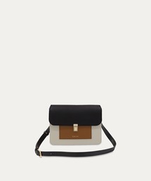 Leather Tuck Lock Mini Flap Bag
