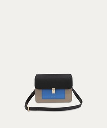 Leather Tuck Lock Mini Flap Bag