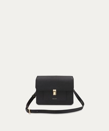 Leather Tuck Lock Mini Flap Bag