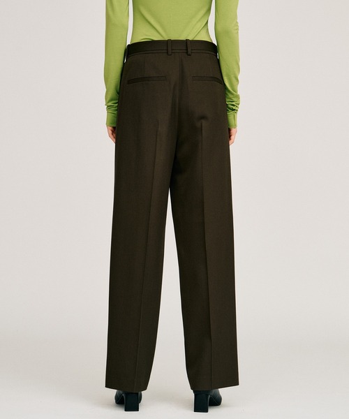 PRANK PROJECT(プランクプロジェクト)の「【2026Autumn Pre-Order】ベルトコンビスリムストレートスラックス / Belt Combination Slim Straight Slacks(スラックス・レディース・カーキ/ブラック・38/36)」の11枚目の写真