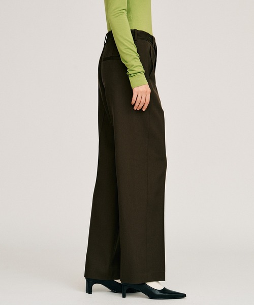 PRANK PROJECT(プランクプロジェクト)の「【2026Autumn Pre-Order】ベルトコンビスリムストレートスラックス / Belt Combination Slim Straight Slacks(スラックス・レディース・カーキ/ブラック・38/36)」の12枚目の写真