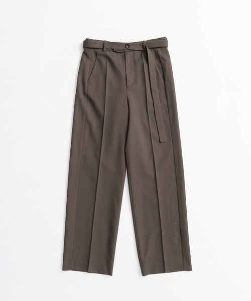 PRANK PROJECT(プランクプロジェクト)の「【2026Autumn Pre-Order】ベルトコンビスリムストレートスラックス / Belt Combination Slim Straight Slacks(スラックス・レディース・カーキ/ブラック・38/36)」の13枚目の写真