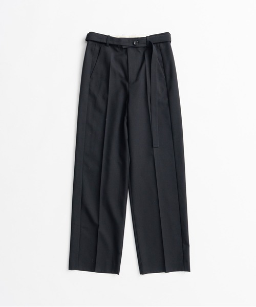 PRANK PROJECT(プランクプロジェクト)の「【2026Autumn Pre-Order】ベルトコンビスリムストレートスラックス / Belt Combination Slim Straight Slacks(スラックス・レディース・カーキ/ブラック・38/36)」の14枚目の写真