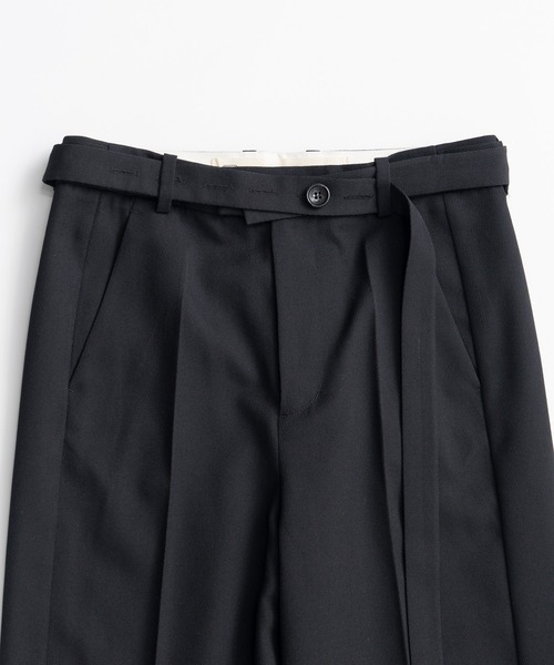 PRANK PROJECT(プランクプロジェクト)の「【2026Autumn Pre-Order】ベルトコンビスリムストレートスラックス / Belt Combination Slim Straight Slacks(スラックス・レディース・カーキ/ブラック・38/36)」の16枚目の写真
